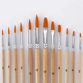 12 Pcs different paint brush