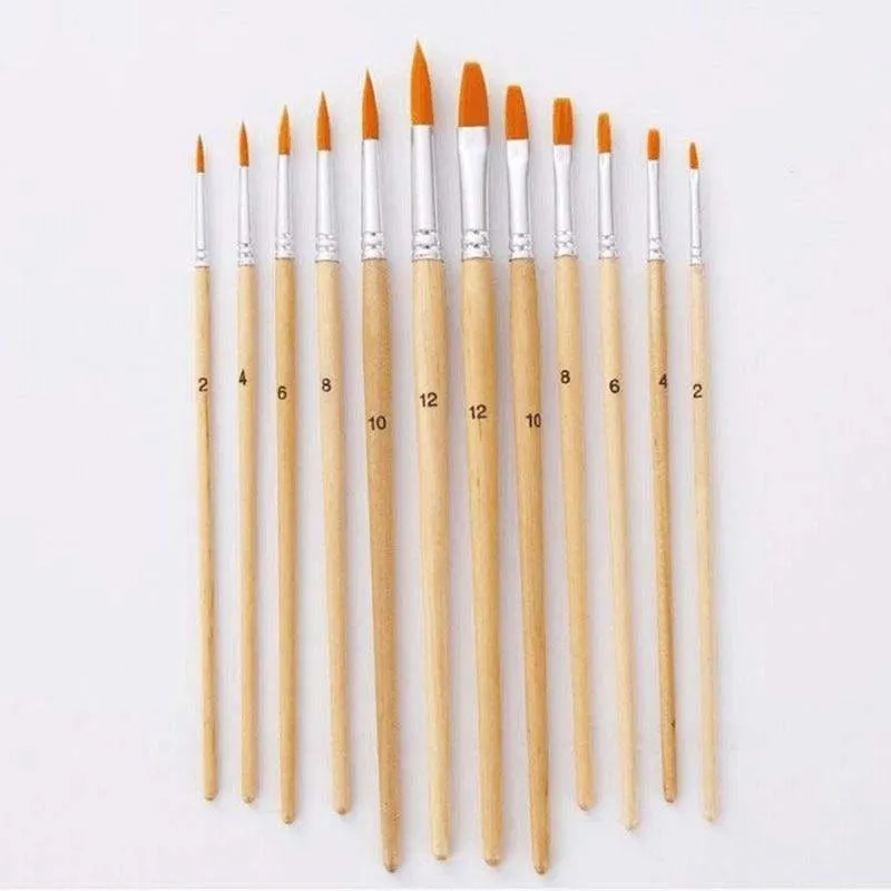 12 Pcs different paint brush