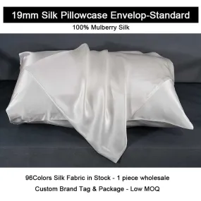 19 Momme Silk Pillowcase - Envelope - Standard size - custom and wholesale