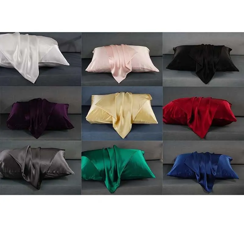 19 Momme Silk Pillowcase - Hidden zip - Queen size - custom and wholesale