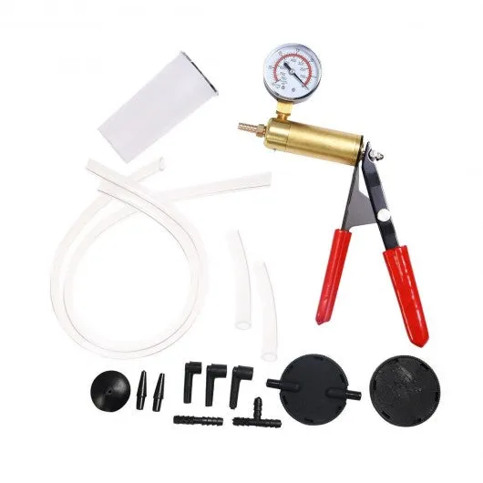 2 in1 Brake Bleeder Bleeding & Vacuum Pump Tester Kit Professional Automotive