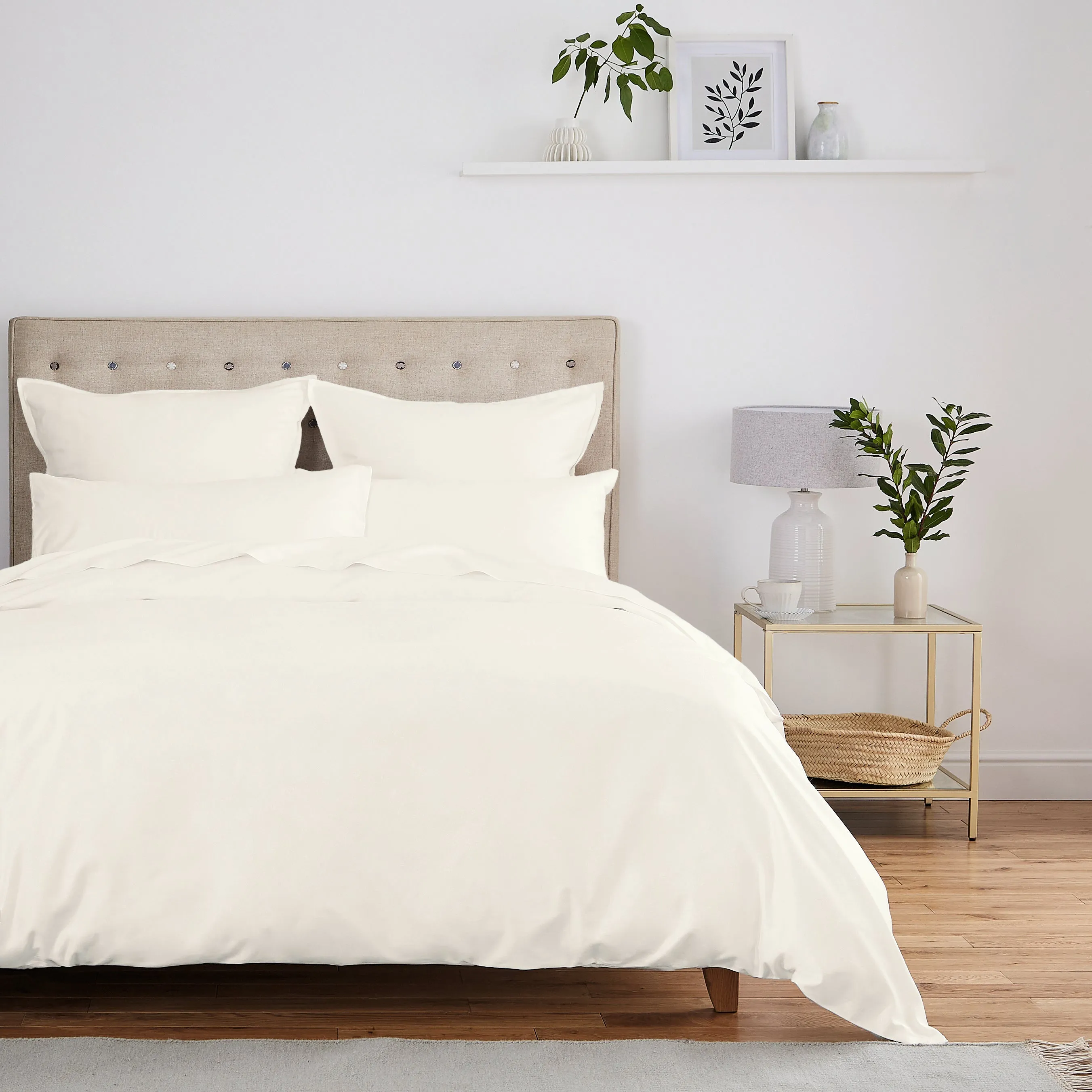 250 Thread Count Plain Dye, Ivory