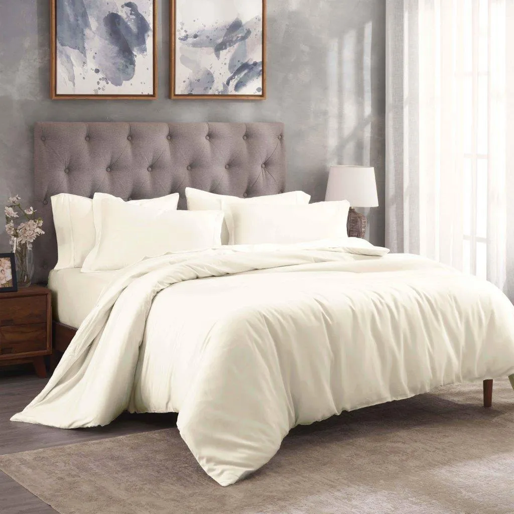 300 Thread Count Modal from Beechwood Solid Duvet Cover Set