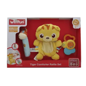 3027-NL WIN FUN TIGER COMFORTER RATTLE SET