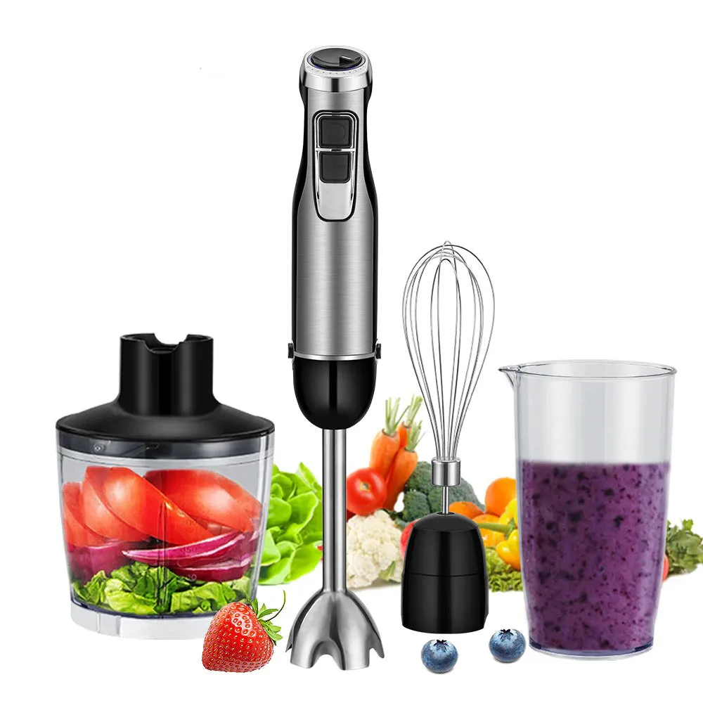 4 in 1 High Power Immersion Hand Stick Blender Mixer with Chopper