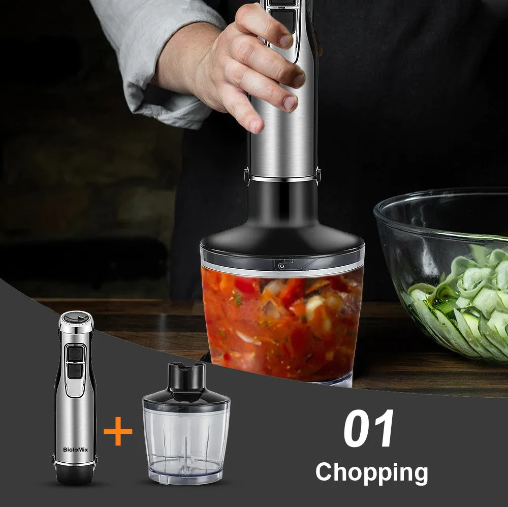 4 in 1 High Power Immersion Hand Stick Blender Mixer with Chopper