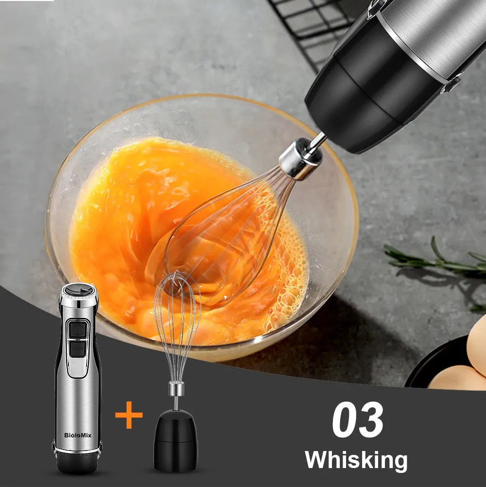 4 in 1 High Power Immersion Hand Stick Blender Mixer with Chopper