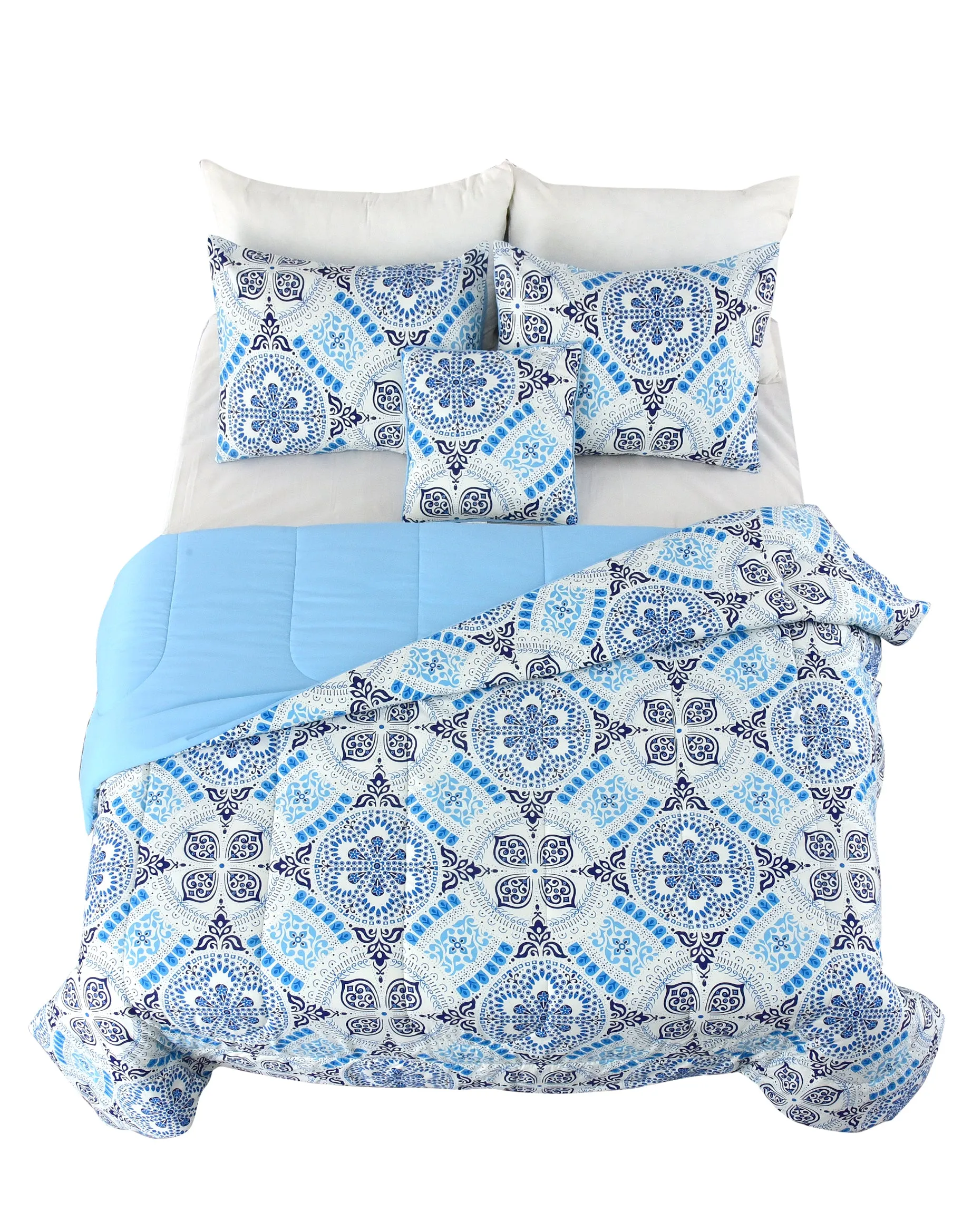 5-Piece Reversible Comforter Set