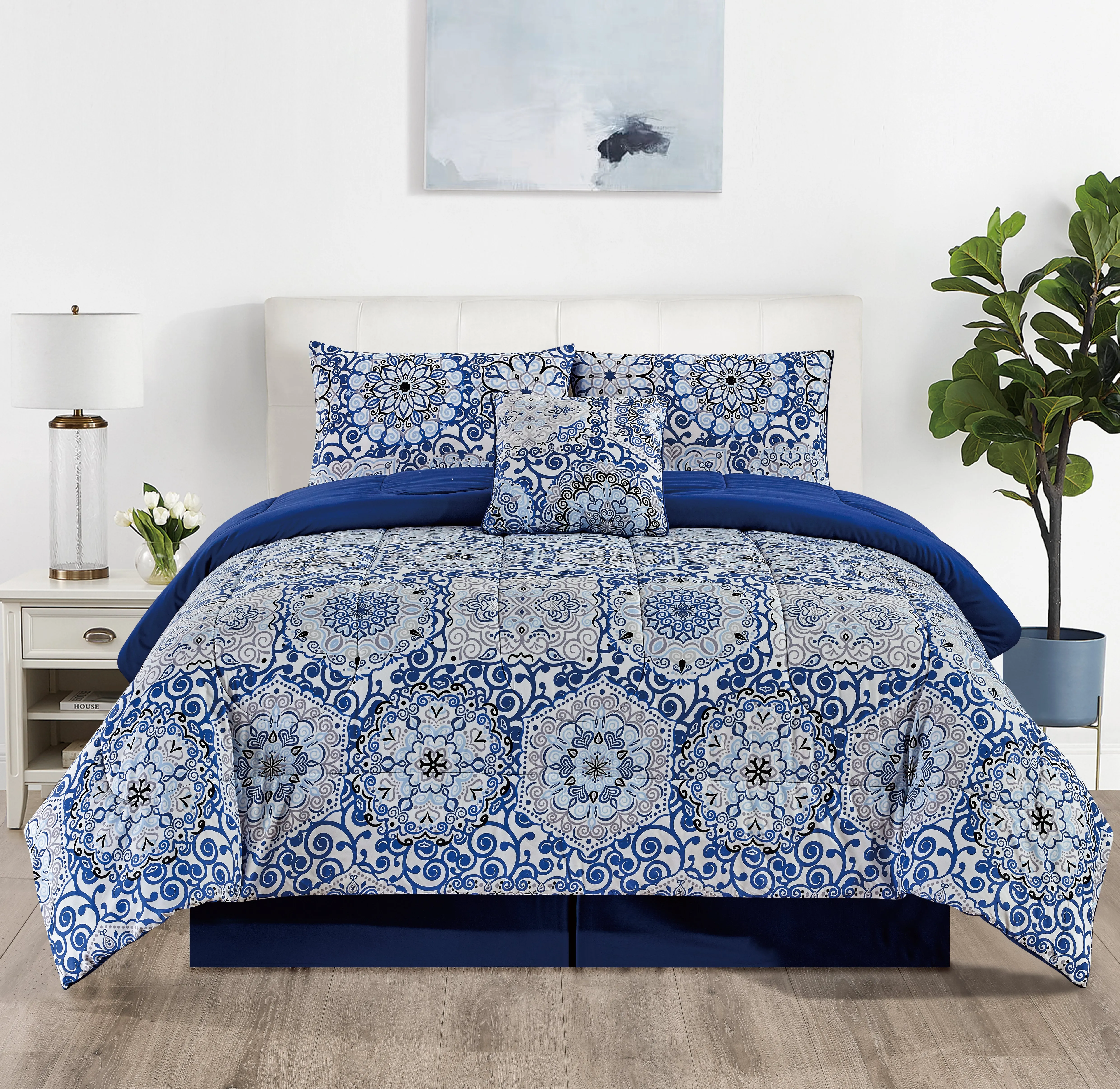 5-Piece Reversible Comforter Set