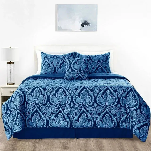 5-Piece Reversible Comforter Set