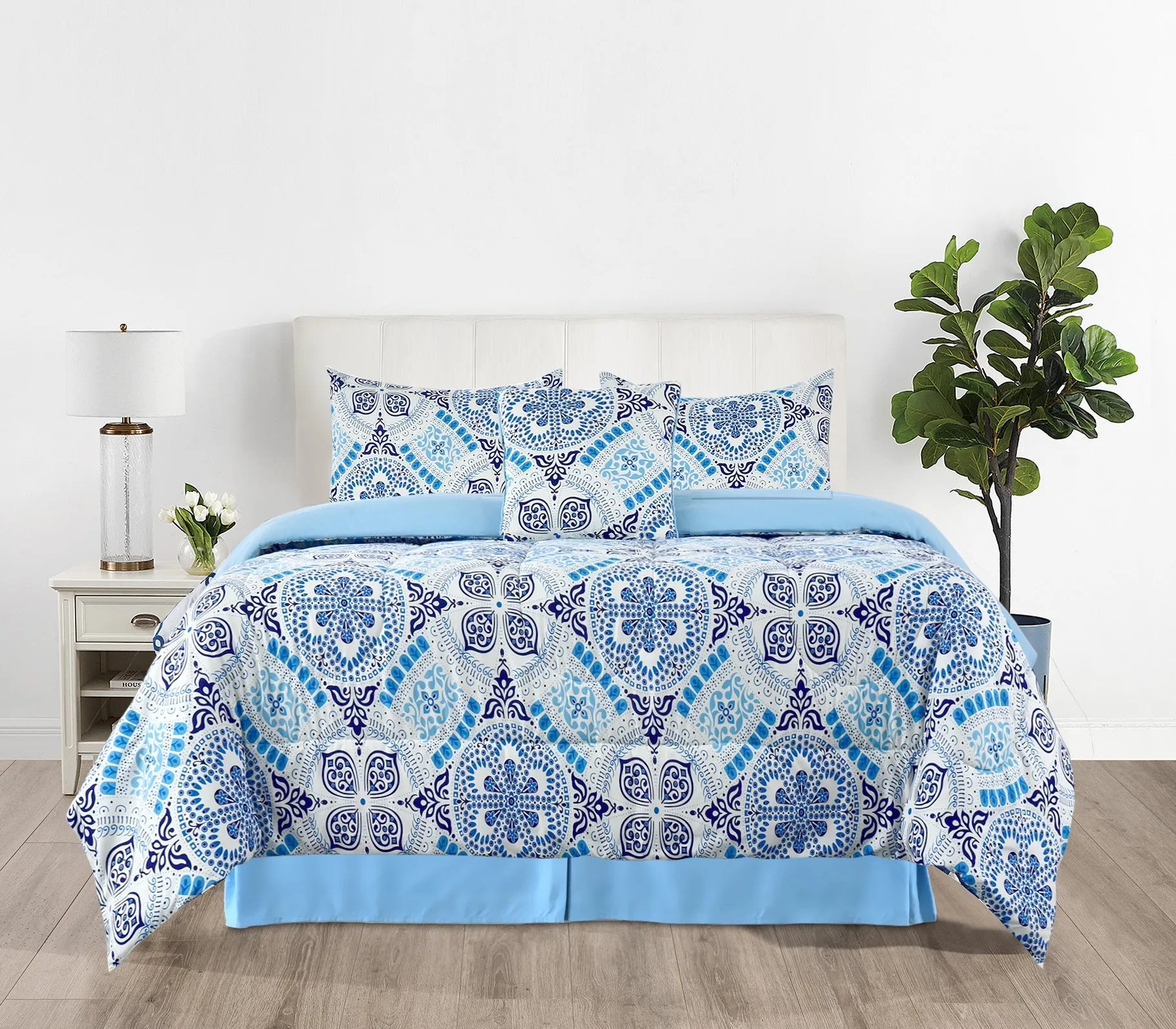 5-Piece Reversible Comforter Set