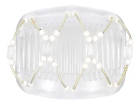 African Butterfly Hair Comb - Beada Tube Clear 59