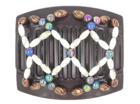 African Butterfly Thick Hair Comb - Ndalena Brown 117