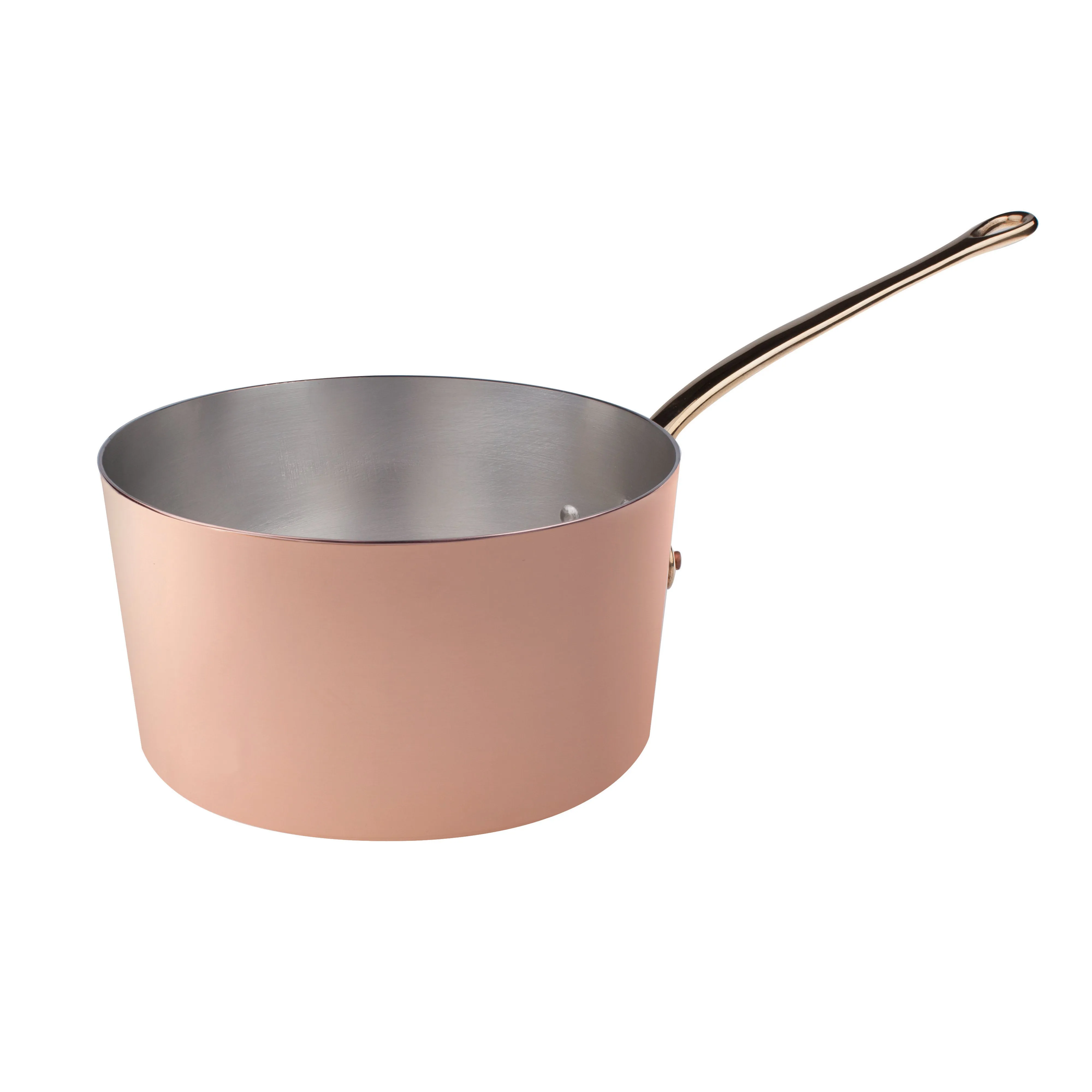 Agnelli Copper Mini Saucepan With Brass Handle, 27.8-Oz