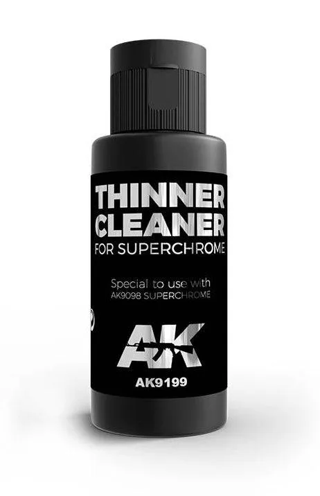 AK Interactive AK9199 Thinner Cleaner for Super Chrome 60ml