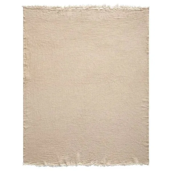 Andhome 80302BEI Beige Throw Blanket