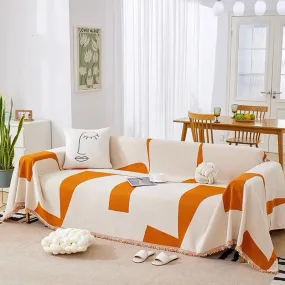 Arista Orange Throw Blanket