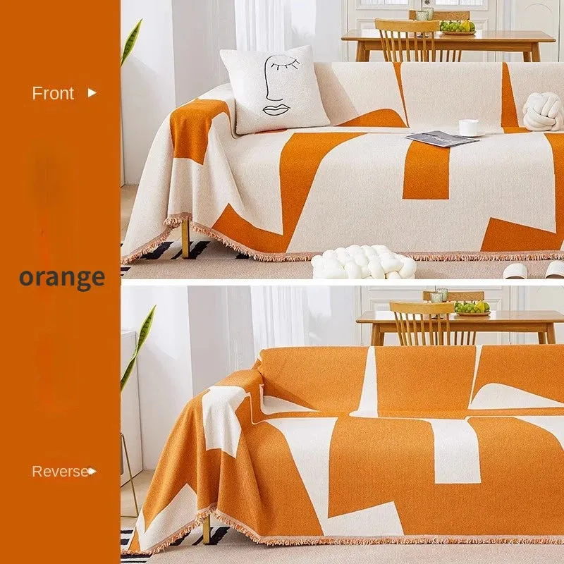 Arista Orange Throw Blanket