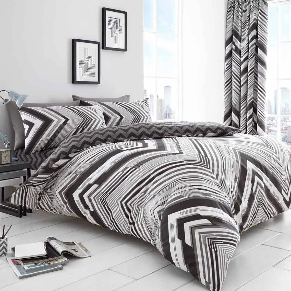 Austin Duvet Cover Bedding Set - Grey