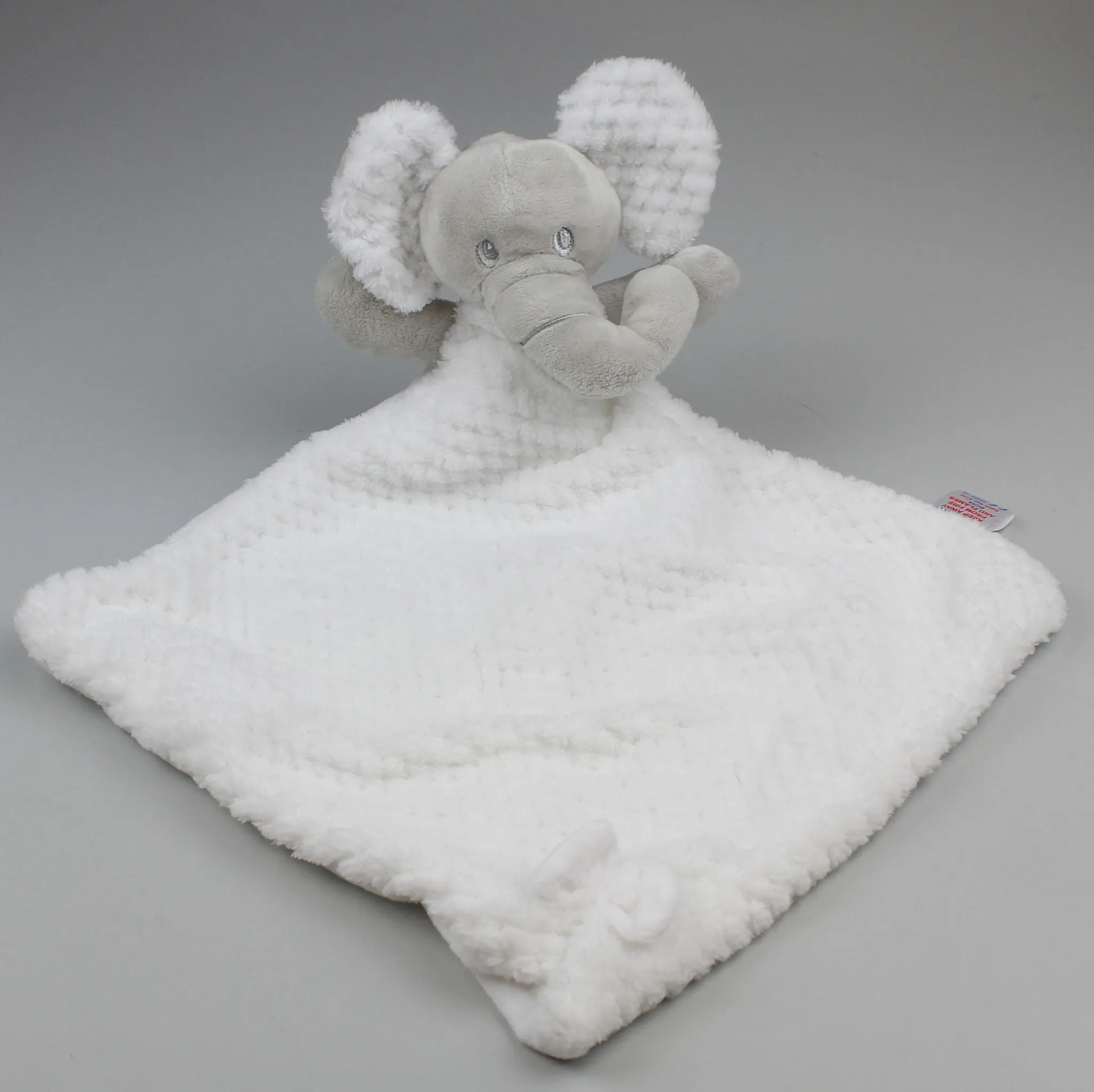 Baby Comforter - Elephant White - Sensory Ears