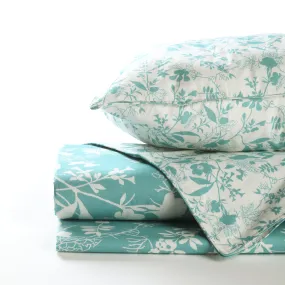 Bahaar Bloom Tulip Printed Bed sheet with 2 pillow covers