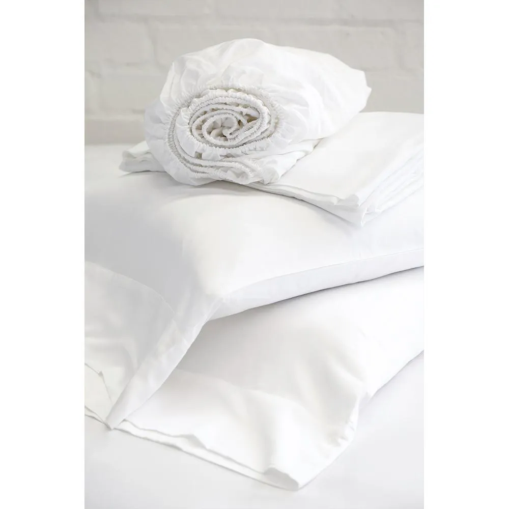 Bamboo Sateen Sheet Set - White