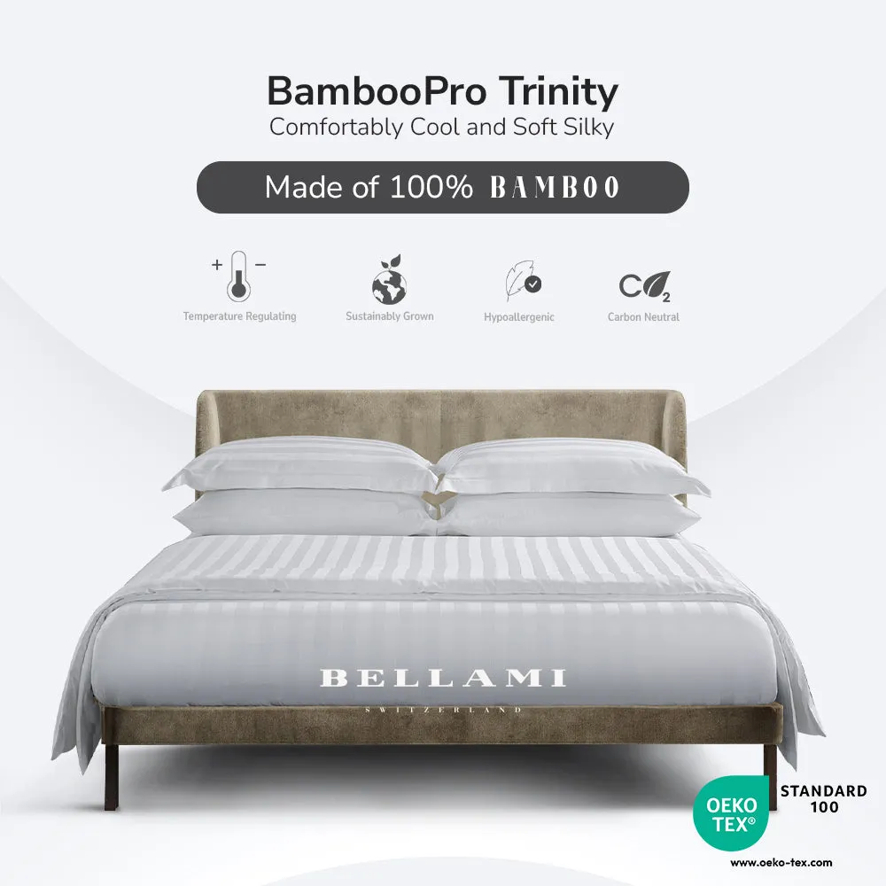 BambooPro Solid Beyond Thread Count Dobby Inmost Light B9 Fitted Sheet/ Bed Set