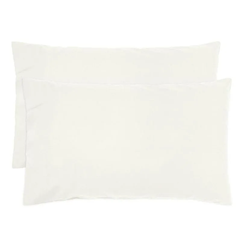 Bambury Temple Organic Cotton Ivory Pillowcase Pair