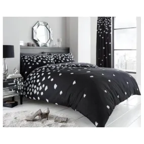 Be Jewelled Duvet Cover Bedding Set - Black