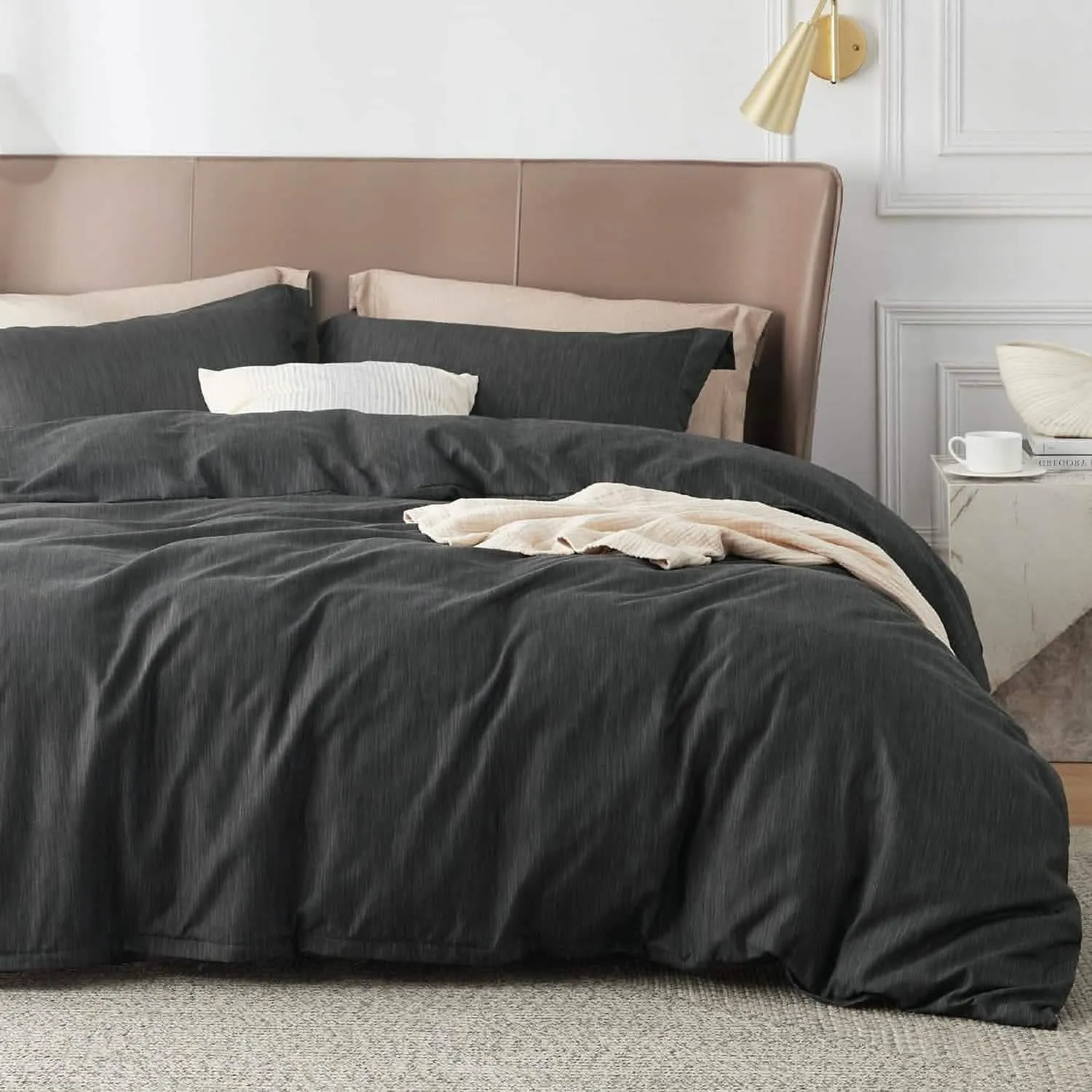 Bedsure Cationic Dyed Duvet Cover Set