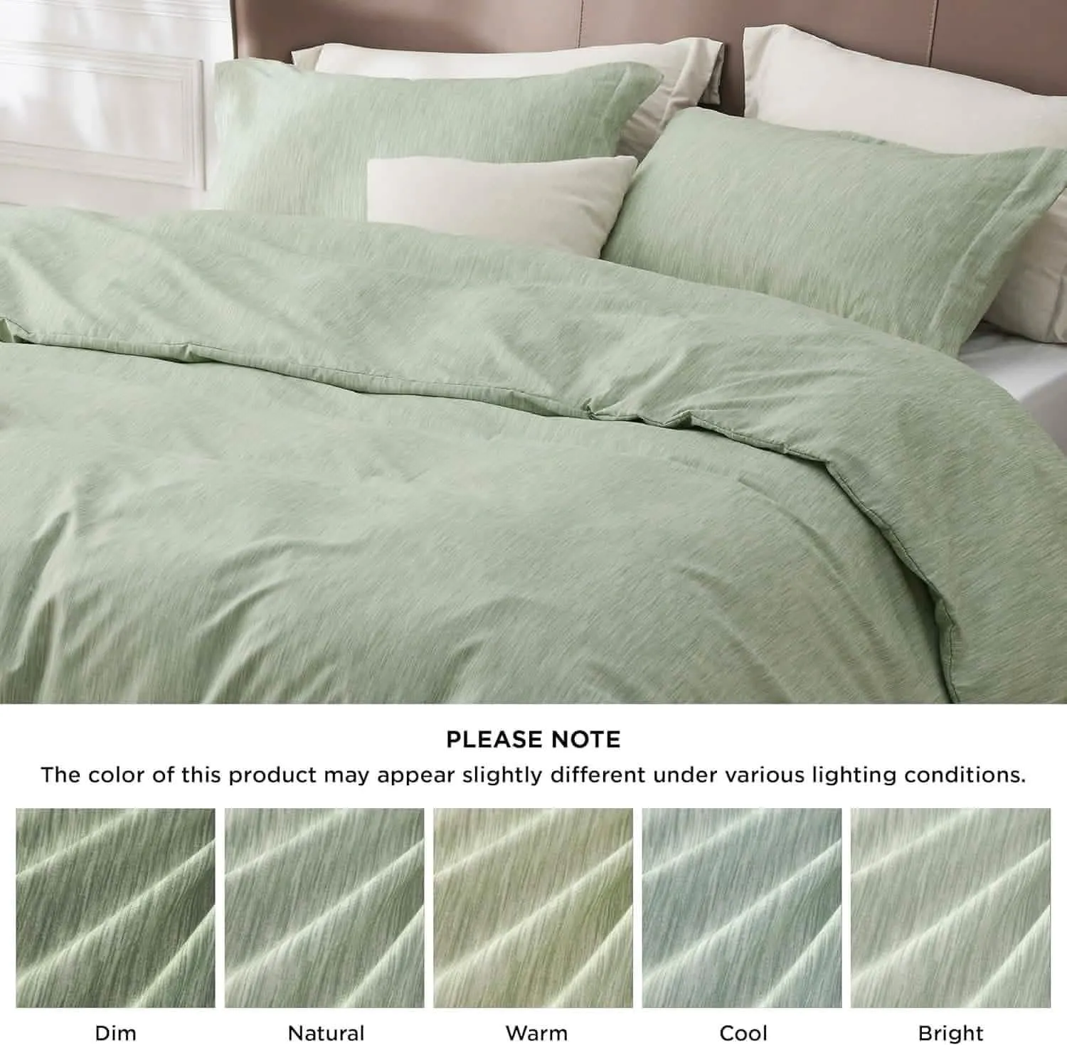 Bedsure Cationic Dyed Duvet Cover Set