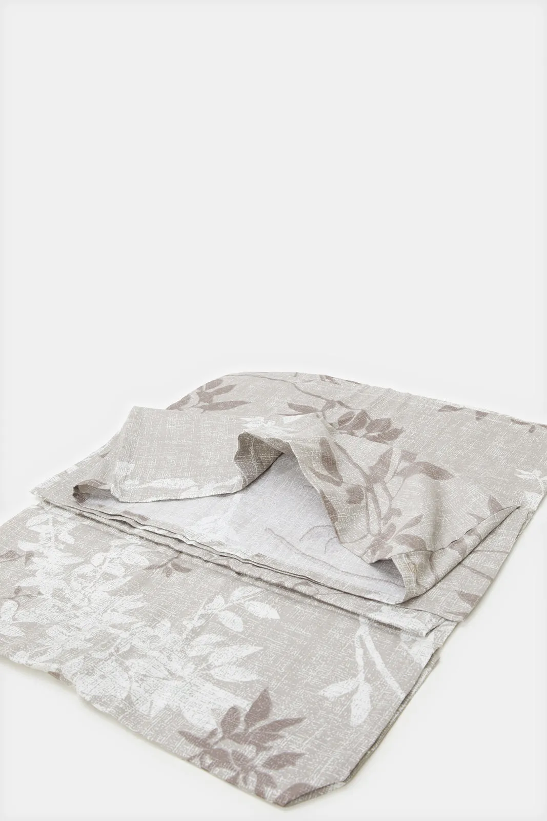 Beige 3 Piece Printed Duvet Cover Set (Double Size)