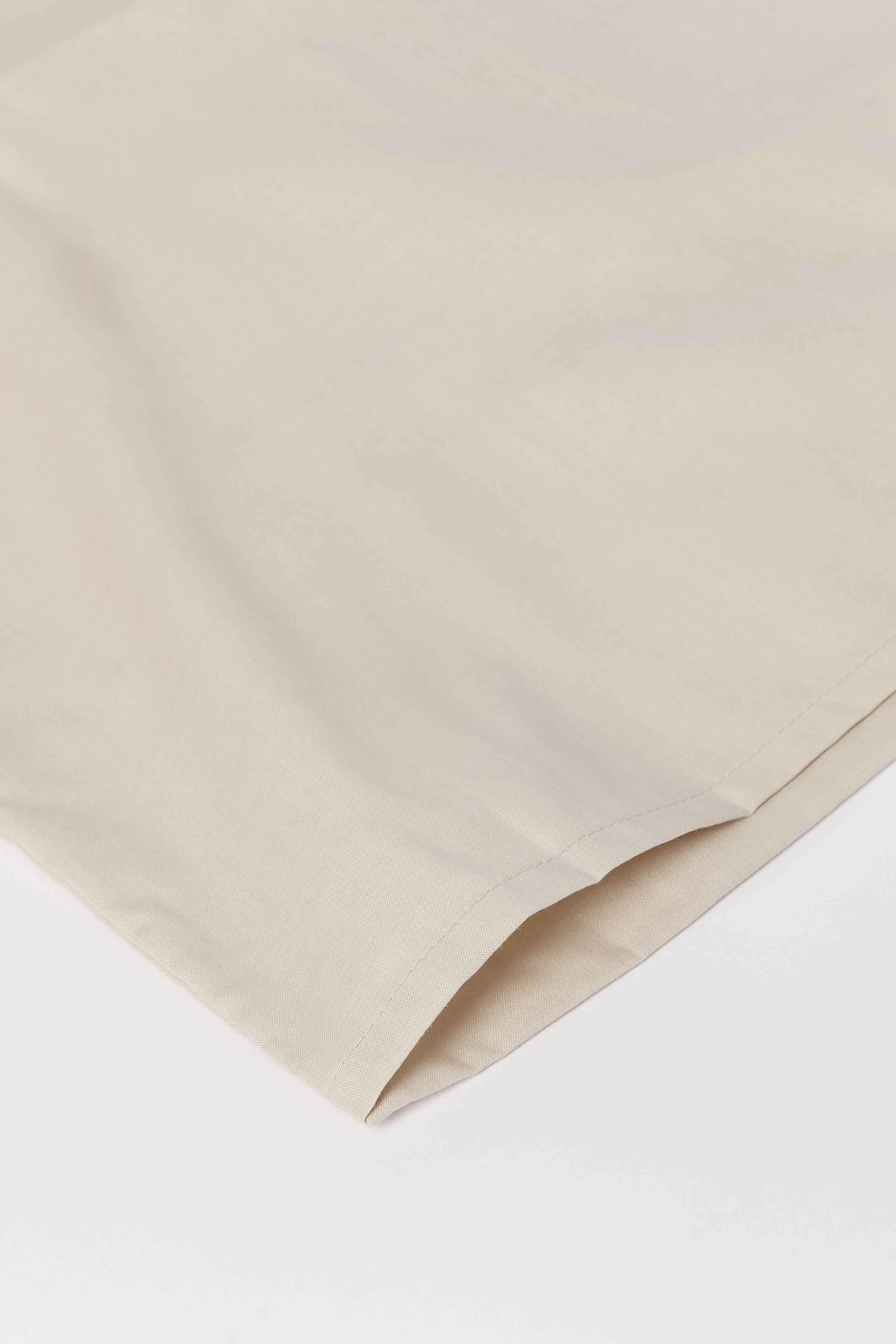 Beige Solid Flat Sheet 
(Single Size)