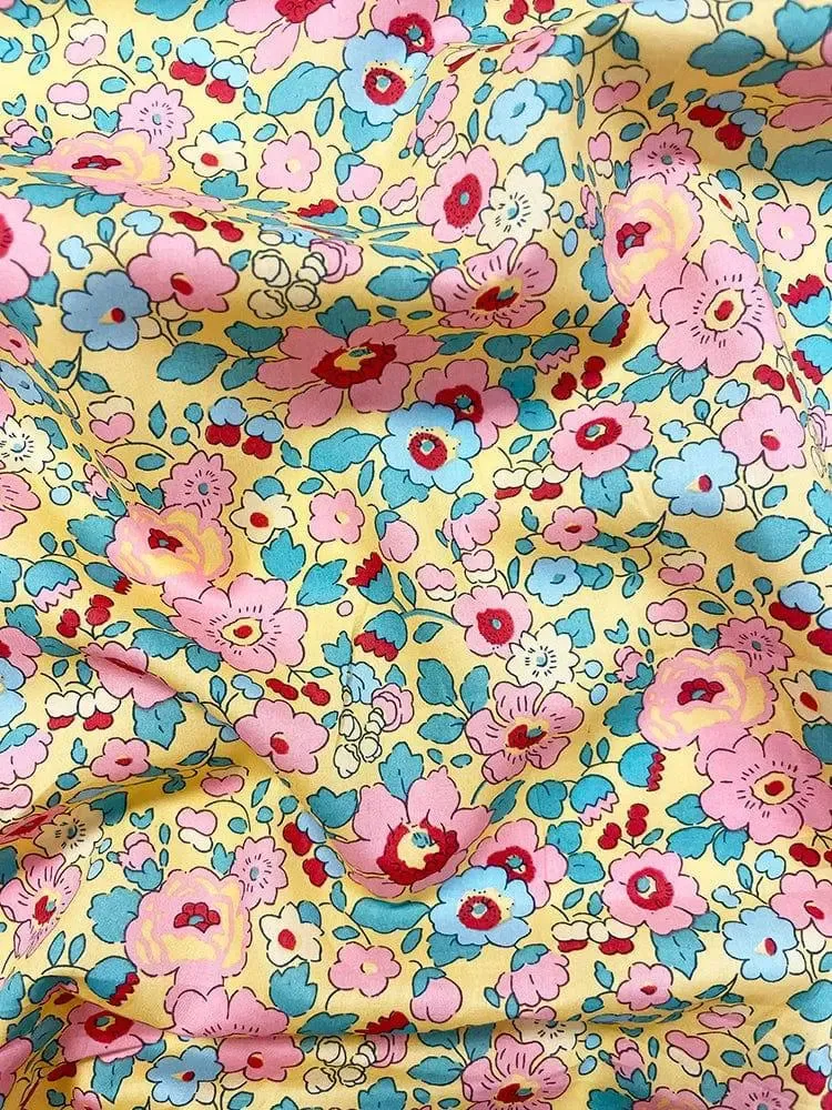 BETSY SUNFLOWER Liberty Flat Top Sheet