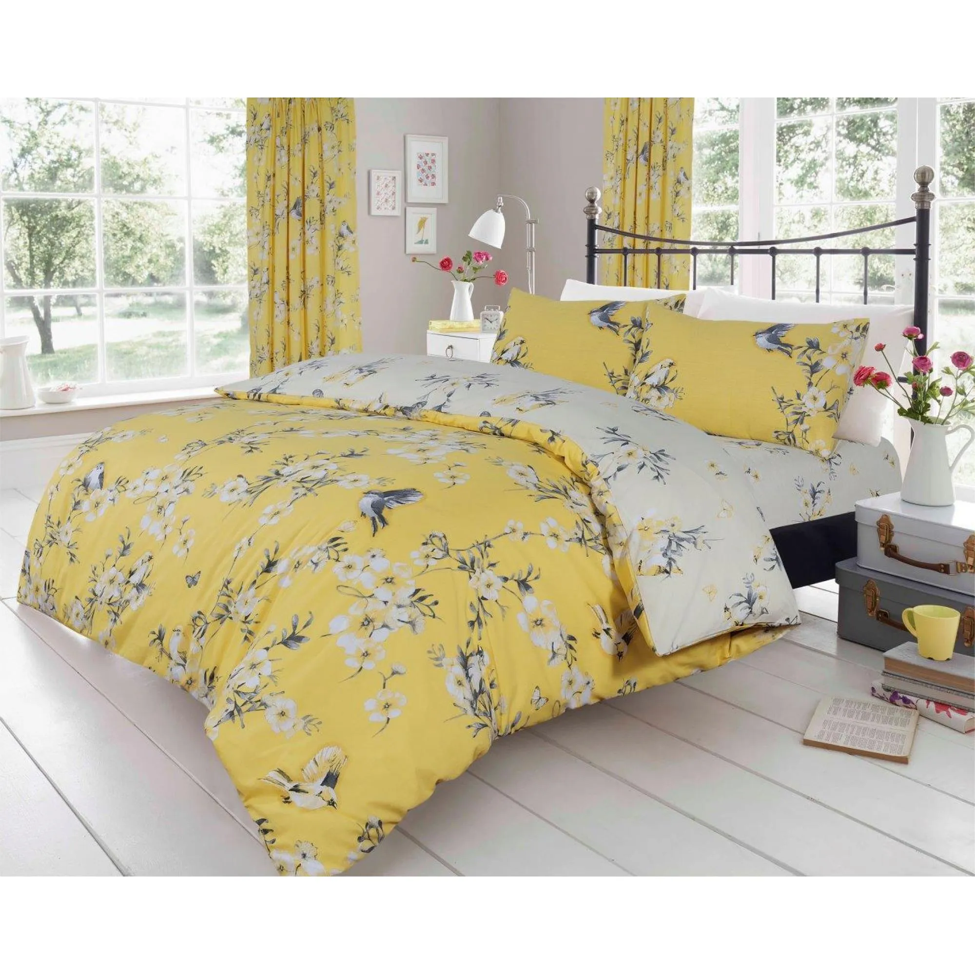 Birdie Blossom Duvet Cover Set