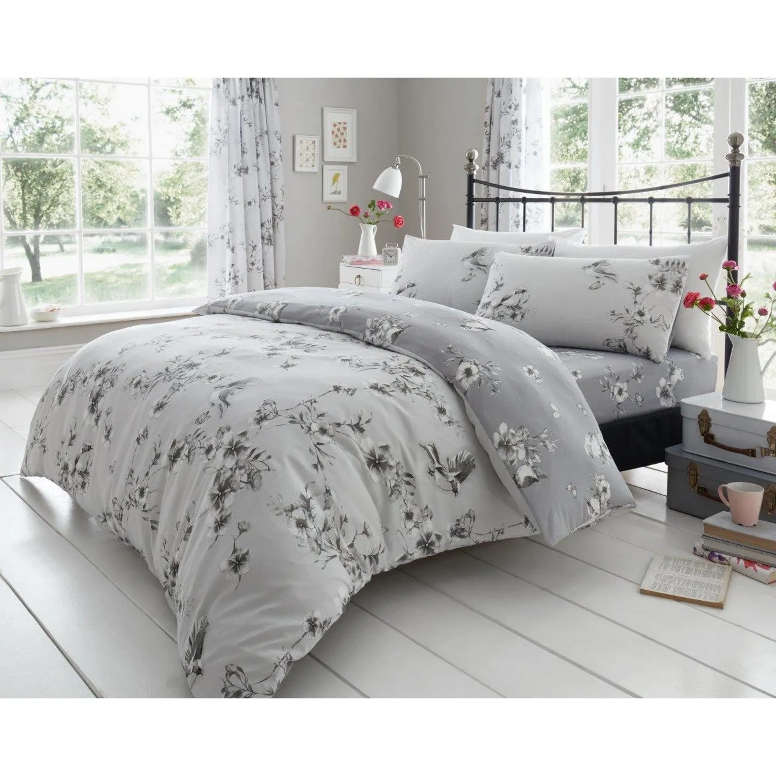 Birdie Blossom Duvet Cover Set