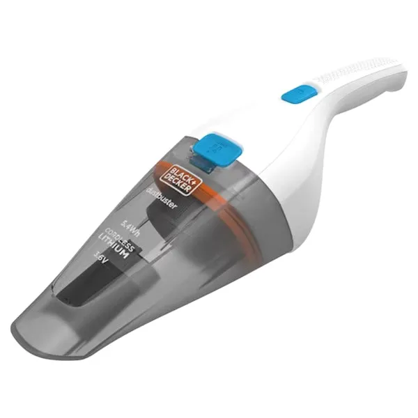 Black & Decker 3.6V Cordless Dustbuster Handheld Vacuum Cleaner - White | NVC115JL-GB