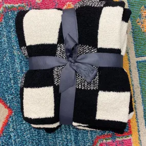 Black and White Buffalo Check Blanket