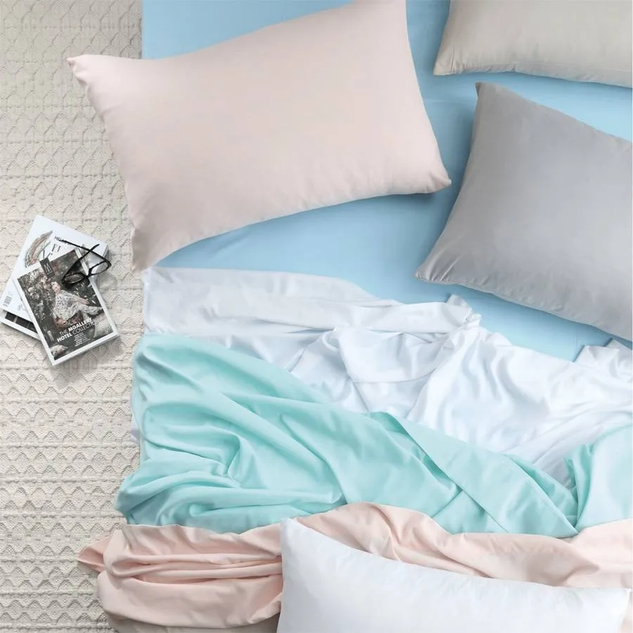 Blake & Lindsay Vintage Washed Microfibre Sheet Set Blush