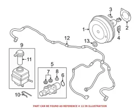 BMW Brake Vacuum Hose – Front 11667601882