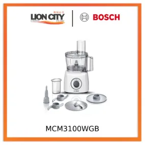 Bosch MCM3100WGB Food processor MultiTalent 3700 W White, White