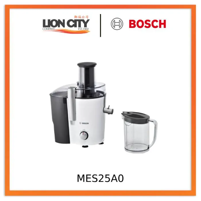 Bosch MES25C0/MES25A0 Centrifugal juicer VitaJuice 2700 W White, Cherry Cassis