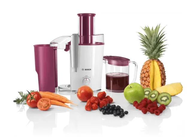 Bosch MES25C0/MES25A0 Centrifugal juicer VitaJuice 2700 W White, Cherry Cassis