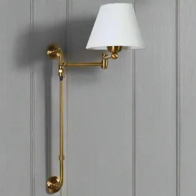 Brass Wall Light Adjustable 54 cm