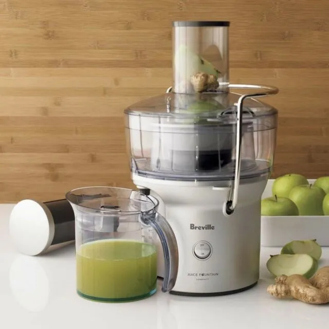 Breville BJE200XL Juice Fountain Compact Juicer, Silver