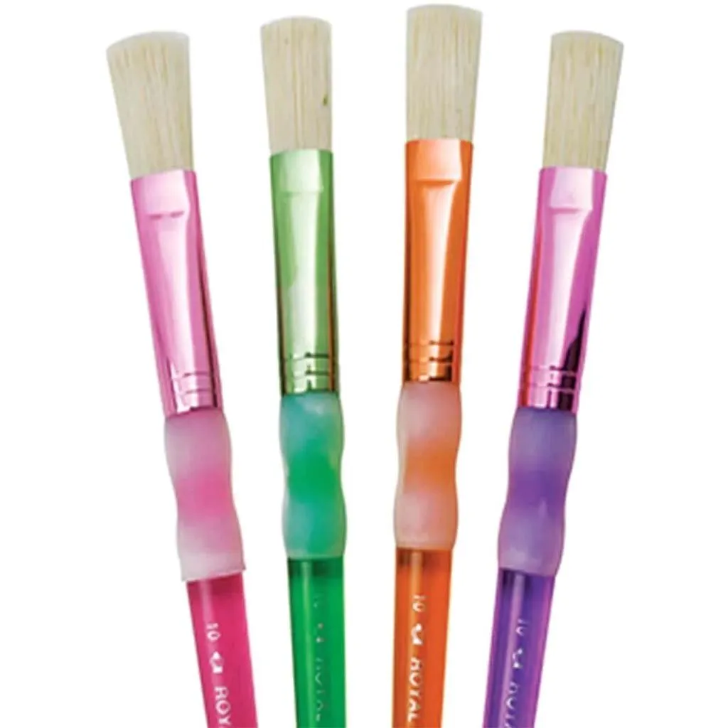 Bristle Chubby Flat Brush Set 4pcs