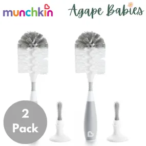 [Bundle Of 2] Munchkin Bristle Bottle Brush (Grey)