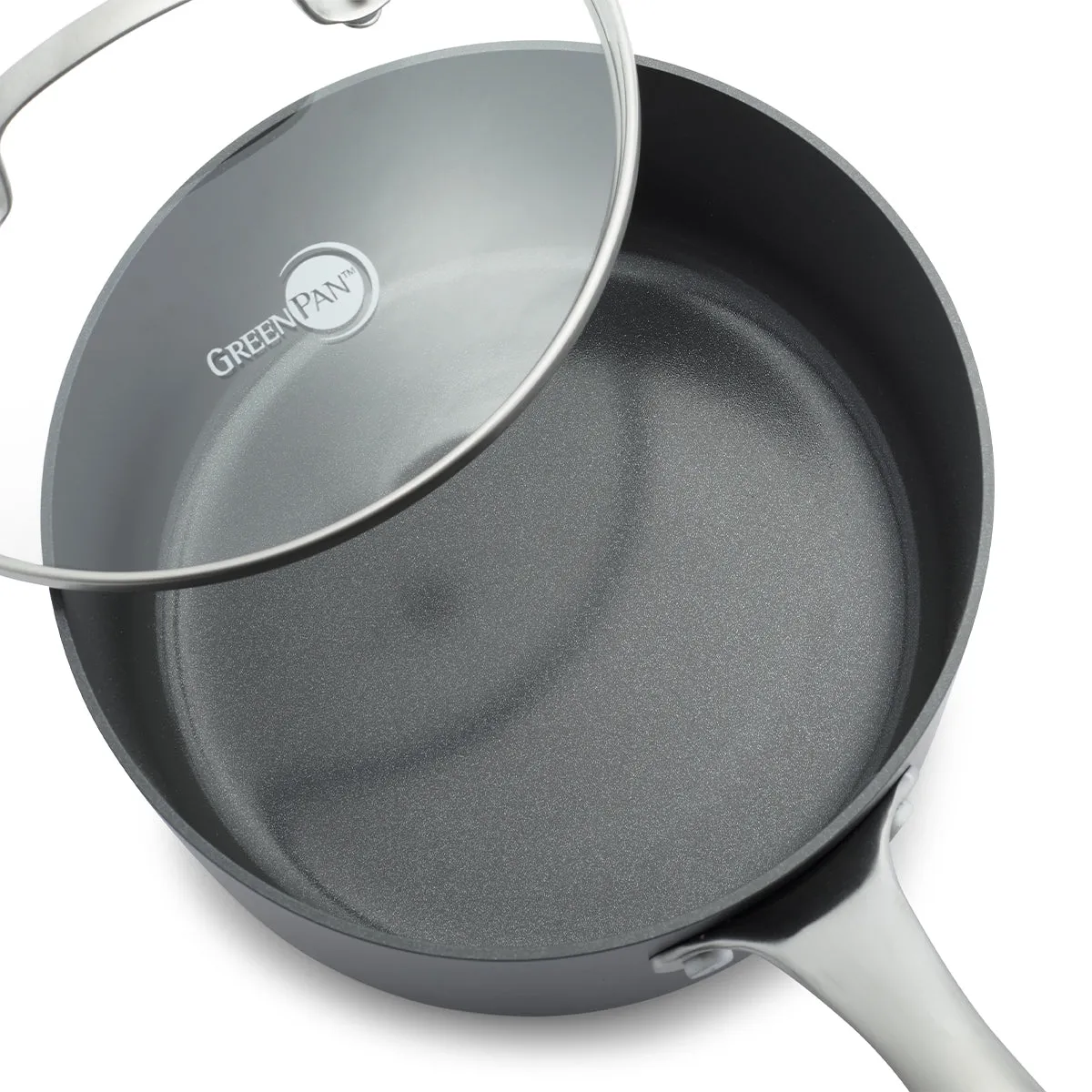 Canterbury Ceramic Nonstick 3.25-Quart Saucepan with Lid