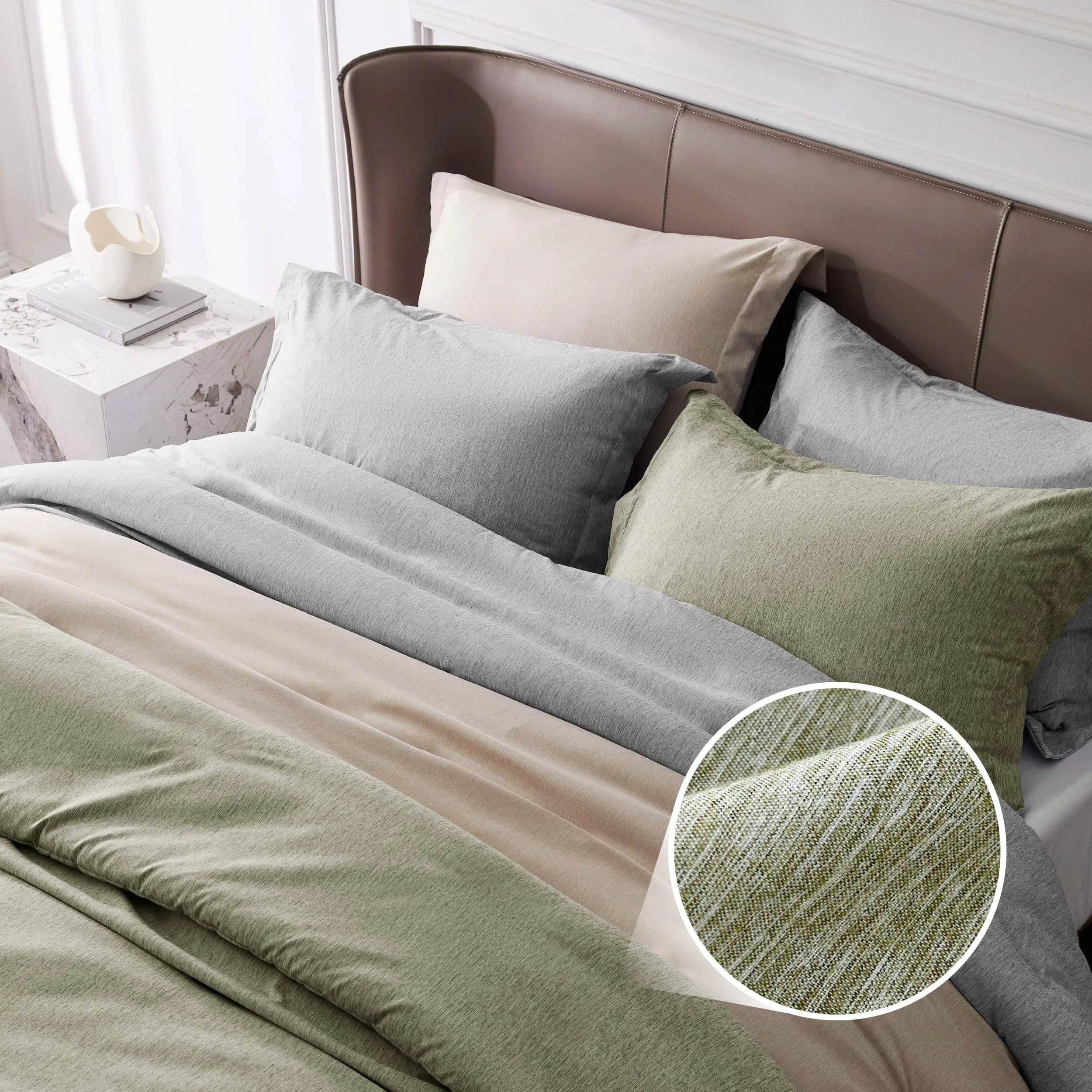 Cationic Dyed Duvet Cover Set