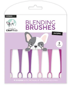 CCL Blending Brushes 2cm Soft Brush Purples Essentials 6 PC